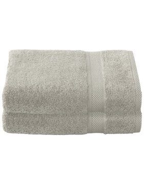 De Witte Lietaer Badhanddoek Stephanie Dove Set 2 stuks 70 x 140 cm Katoen