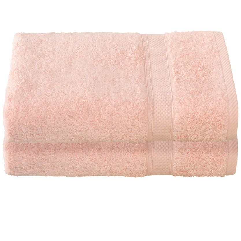 De Witte Lietaer Stephanie Almond Blossom Bath Towel - Set of 2 - 70 x 140 cm - Pink - Cotton