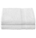 De Witte Lietaer Stephanie White Bath Towel - Set of 2 - 70 x 140 cm - White - Cotton