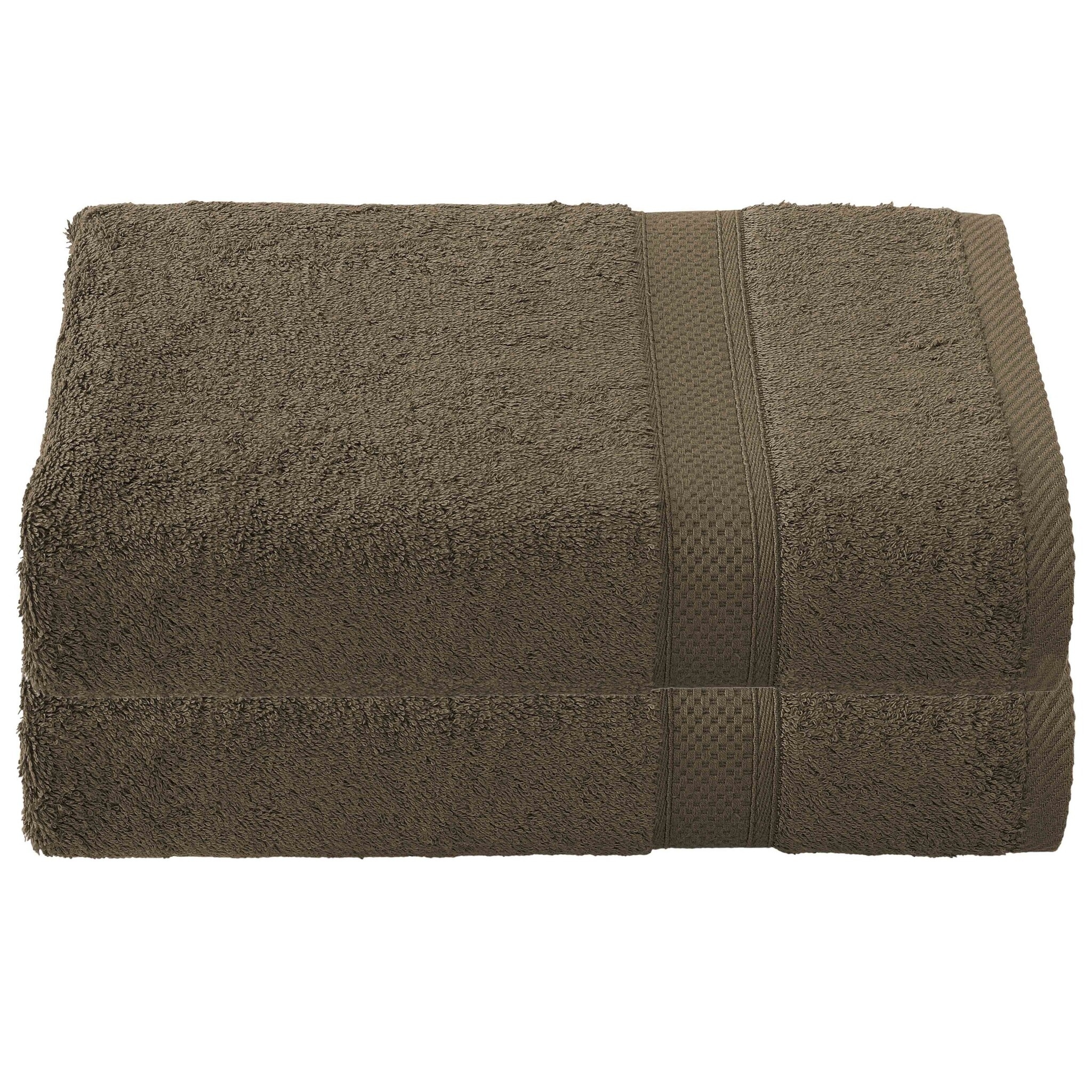 De Witte Lietaer Badhanddoek Stephanie Falcon - Set 2 stuks - 70 x 140 cm - Bruin - Katoen