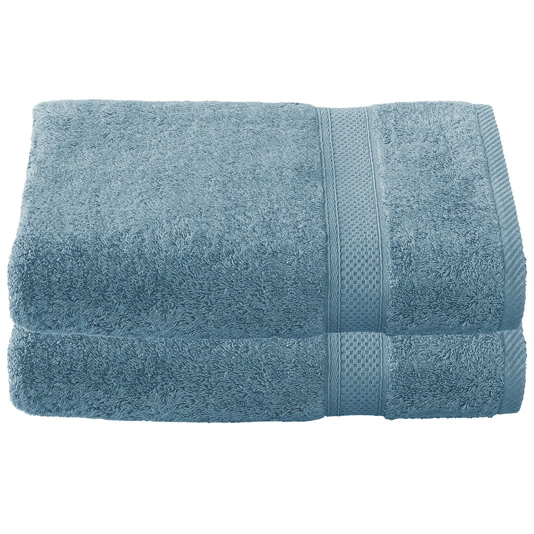 De Witte Lietaer Badhanddoek Stephanie Arctic - Set 2 stuks - 70 x 140 cm - Blauw - Katoen