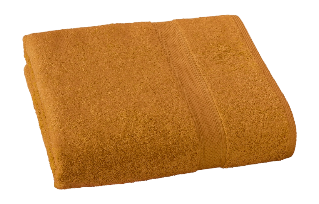 De Witte Lietaer Stephanie Copper Shower Towel - Set of 2 - 70 x 140 cm - Orange - Cotton
