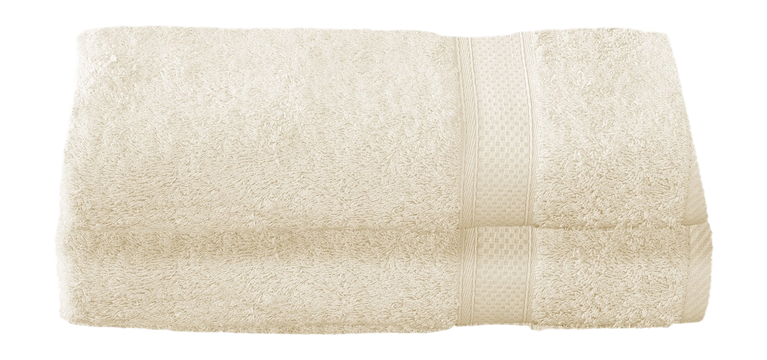 De Witte Lietaer Douchelaken Stephanie - Set 2 stuks - 70 x 140 cm - Creme - Katoen