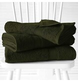 De Witte Lietaer Stephanie Khaki Bath Towel - Set of 2 - 70 x 140 cm - Green - Cotton