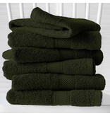 De Witte Lietaer Gastendoekjes Helene Khaki - 30 x 50 cm - 6 stuks - Groen - Katoen