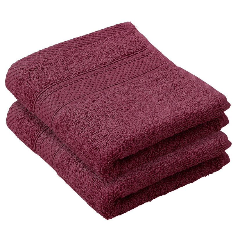 De Witte Lietaer Gastendoekje Stephanie Beet Red - 30 x 50 cm - 2 stuks - Rood - Katoen