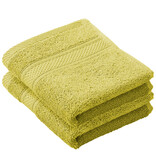 De Witte Lietaer Gastendoekje Stephanie Warm Olive - 30 x 50 cm - 2 stuks - Groen - Katoen