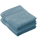 De Witte Lietaer Gastendoekje Stephanie Arctic - 30 x 50 cm - 2 stuks - Blauw - Katoen