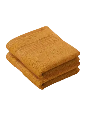 De Witte Lietaer Guest towel Stephanie Copper Set 2 pieces 30 x 50 cm Cotton