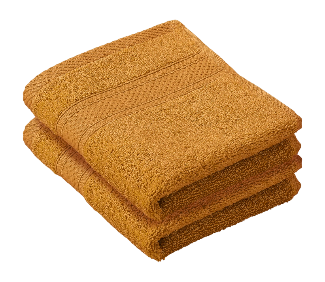 De Witte Lietaer Gastendoekje Stephanie Copper - 30 x 50 cm - 2 stuks - Oranje - Katoen