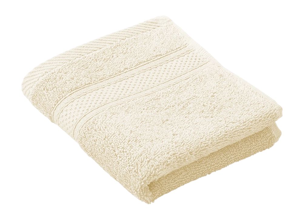 De Witte Lietaer Stephanie Cream guest towel - 30 x 50 cm - 2 pieces - Cream - Cotton