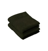 De Witte Lietaer Guest towel Stephanie Khaki - 30 x 50 cm - Pack of 2 - Green - Cotton