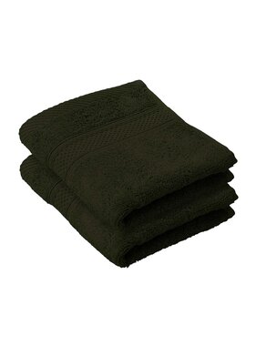 De Witte Lietaer Guest towel Stephanie Khaki Set of 2 pieces 30 x 50 cm Cotton