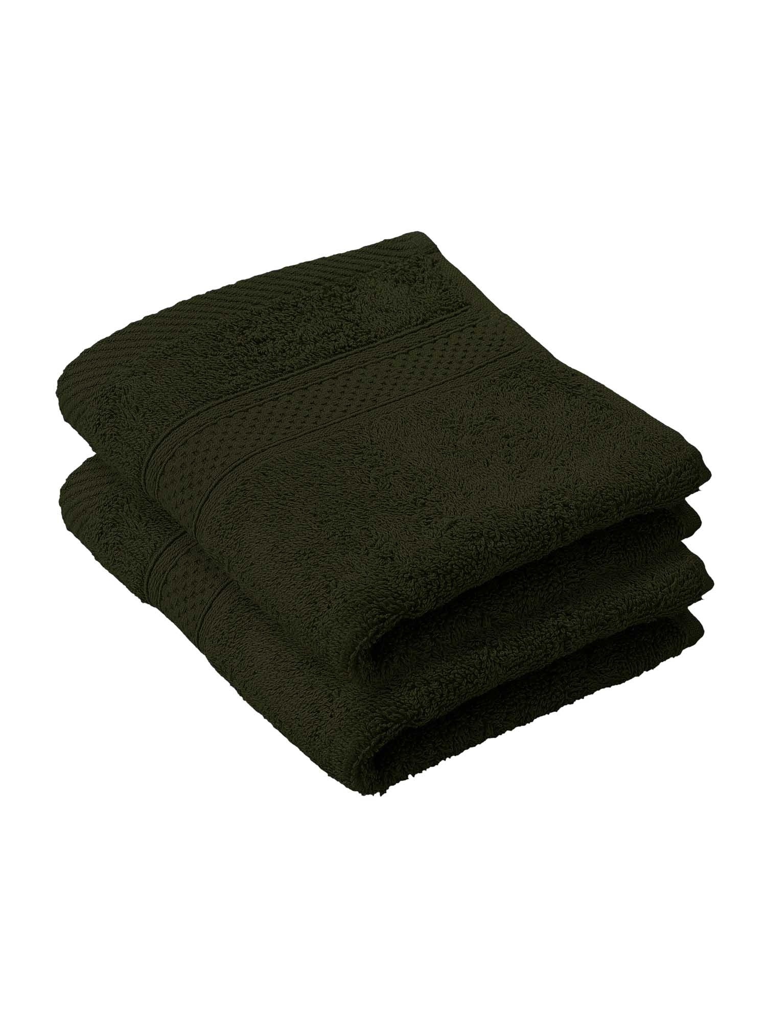 De Witte Lietaer Gastendoekje Stephanie Khaki - 30 x 50 cm - 2 stuks - Groen - Katoen