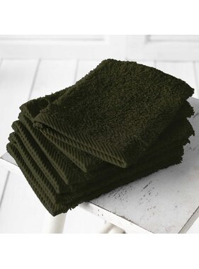 De Witte Lietaer Helene Khaki Washcloths 6 pieces Cotton