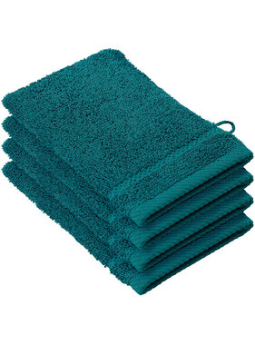 De Witte Lietaer Stephanie Lake Green Washcloths Set of 4 Cotton