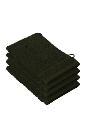 De Witte Lietaer Stephanie Khaki Washcloths Set of 4 Cotton