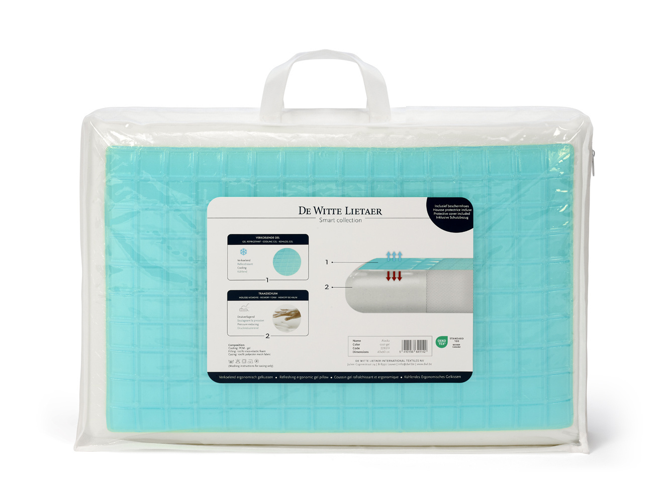 De Witte Lietaer Alaska Ergonomic Pillow - 40 x 60 cm - Memory Foam