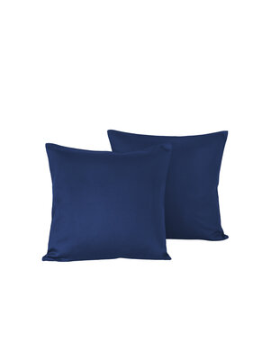 De Witte Lietaer Set Pillowcases Olivia Blue Indigo 40 x 40 cm 2 pieces Cotton Satin