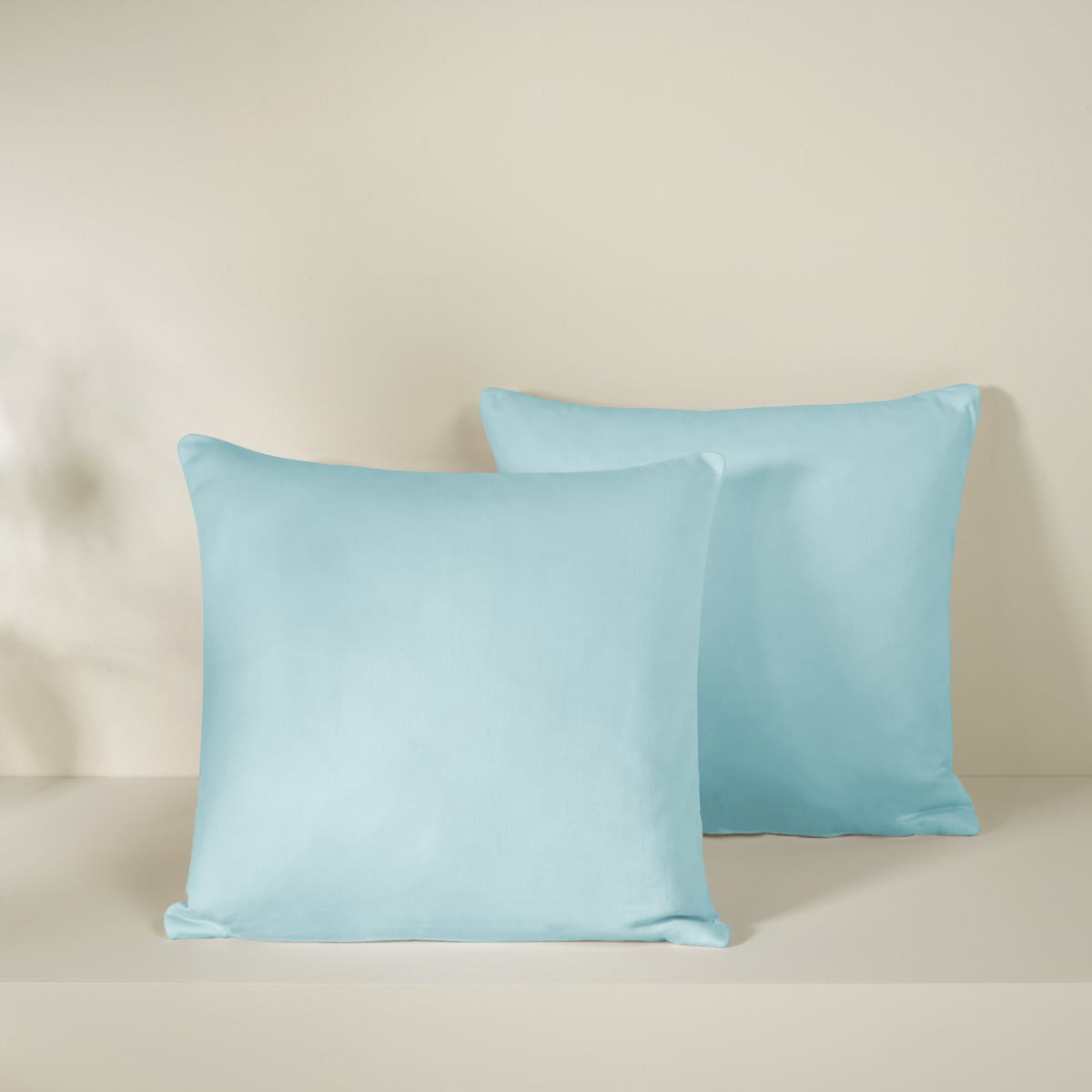 De Witte Lietaer Set Kussenslopen Olivia Sea Angel - 2 stuks - 40 x 40 cm - Blauw - Katoen Satijn