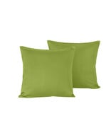 De Witte Lietaer Set Kussenslopen Olivia Cactus - 2 stuks - 40 x 40 cm - Groen - Katoen Satijn