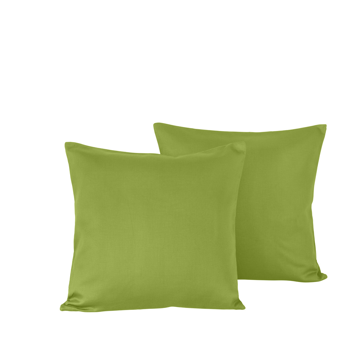 De Witte Lietaer Olivia Cactus Pillowcase Set - 2 pieces - 40 x 40 cm - Green - Cotton Satin