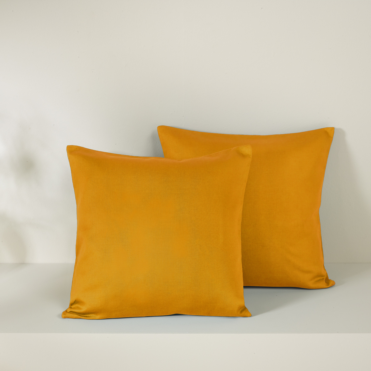 De Witte Lietaer Olivia Copper Pillowcase Set - 2 pieces - 40 x 40 cm - Orange - Cotton Satin