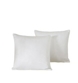 De Witte Lietaer Set of 2 Olivia Off White Pillowcases - 40 x 40 cm - White - Cotton Satin