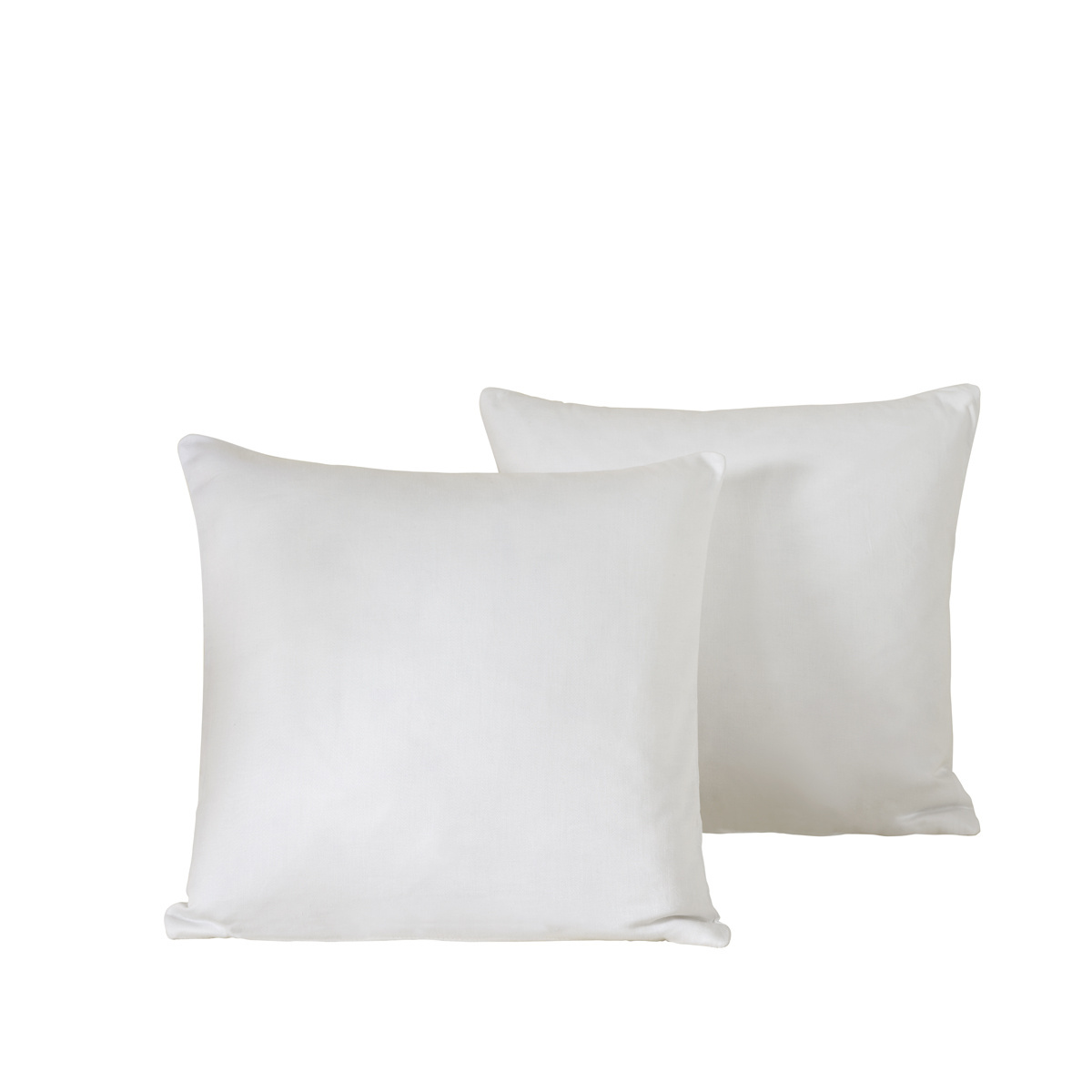 De Witte Lietaer Set of 2 Olivia Off White Pillowcases - 40 x 40 cm - White - Cotton Satin