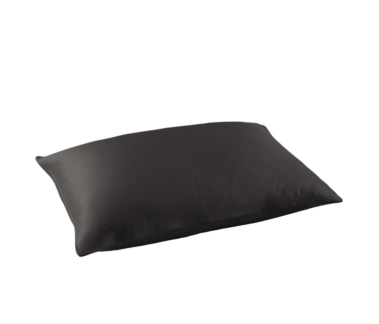 De Witte Lietaer Olivia Ebony Pillowcase - 50 x 70 cm - Black - Cotton Satin