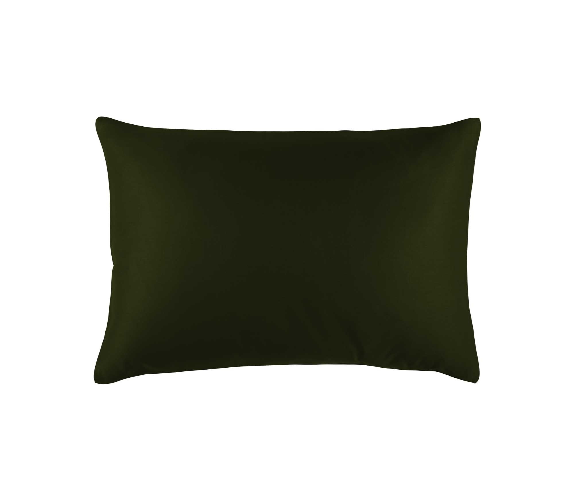De Witte Lietaer Olivia Khaki Pillowcase - 50 x 70 cm - Green - Cotton Satin