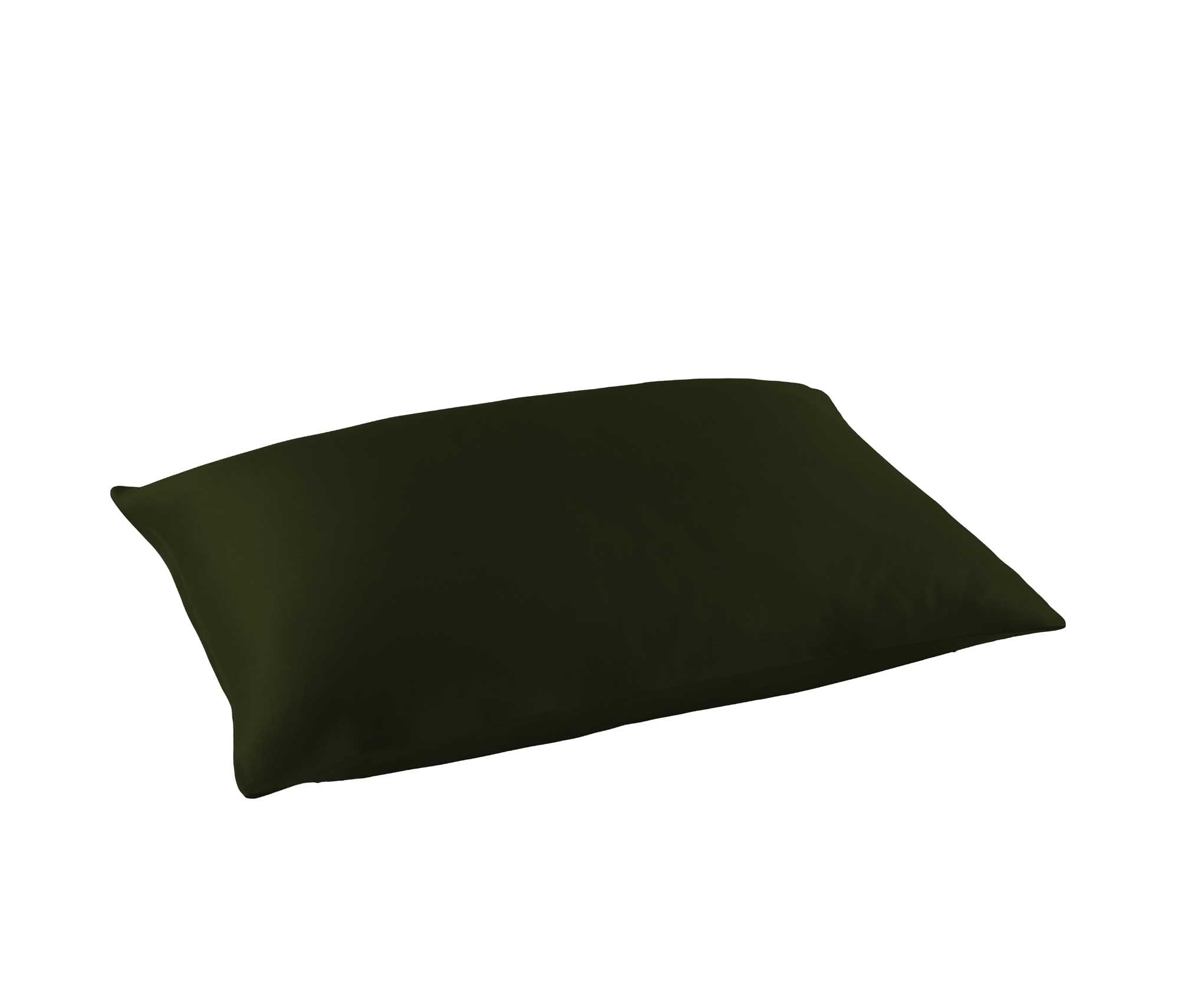 De Witte Lietaer Olivia Khaki Pillowcase - 50 x 70 cm - Green - Cotton Satin
