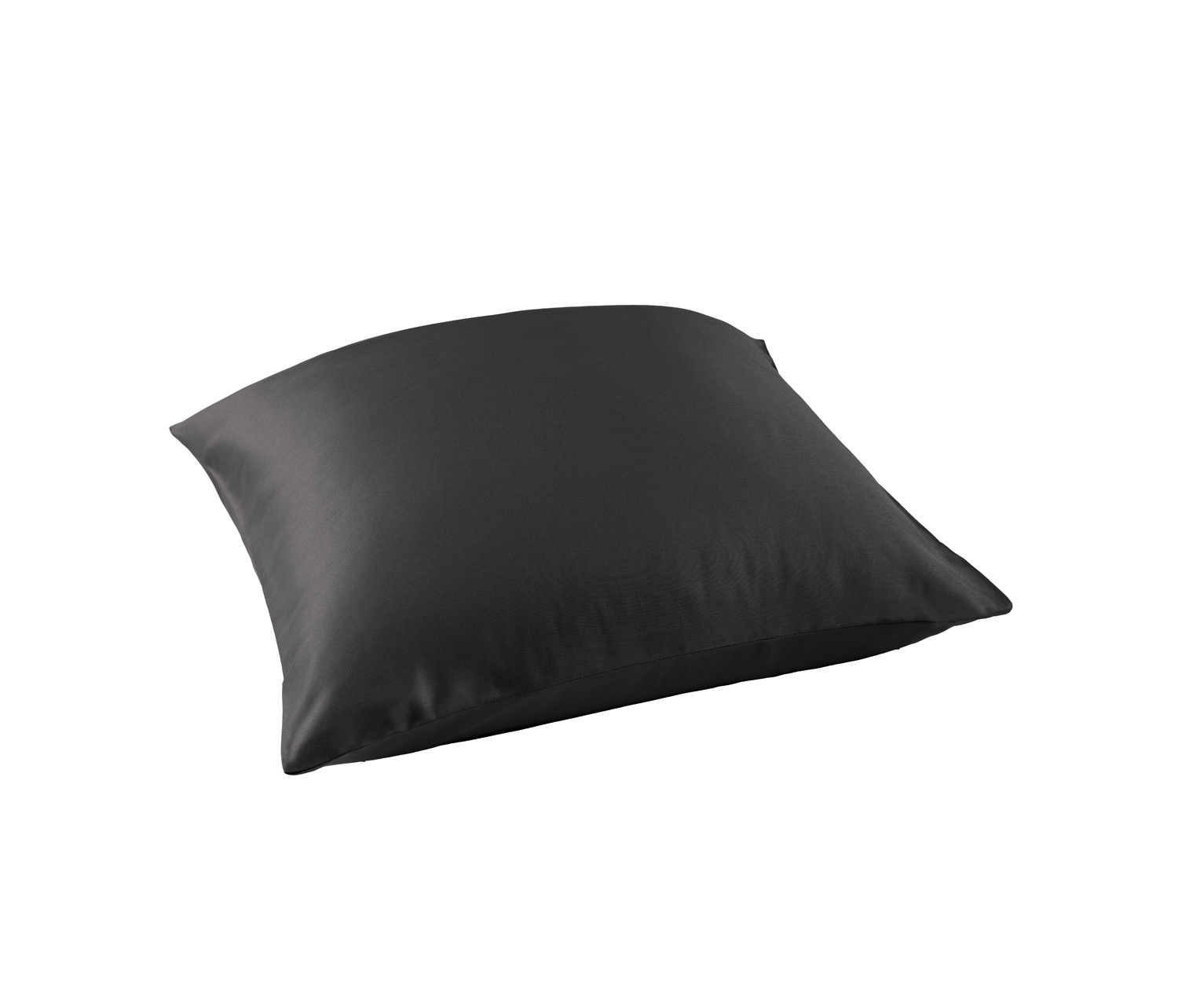 De Witte Lietaer Kussensloop Olivia Ebony - 63 x 63 cm - Zwart - Katoen Satijn
