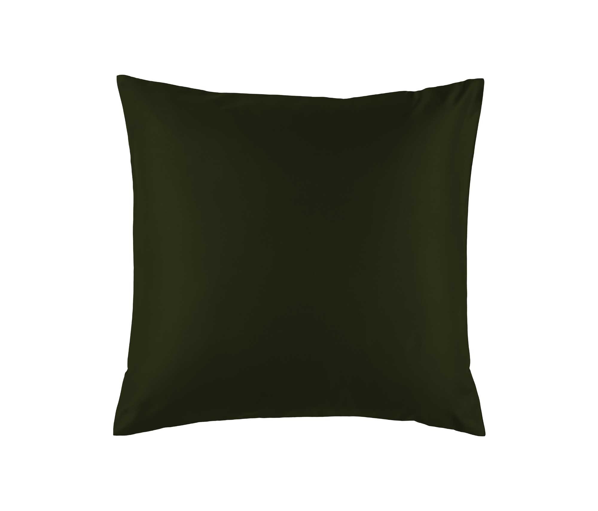De Witte Lietaer Olivia Kahki Pillowcase - 63 x 63 cm - Green - Cotton Satin