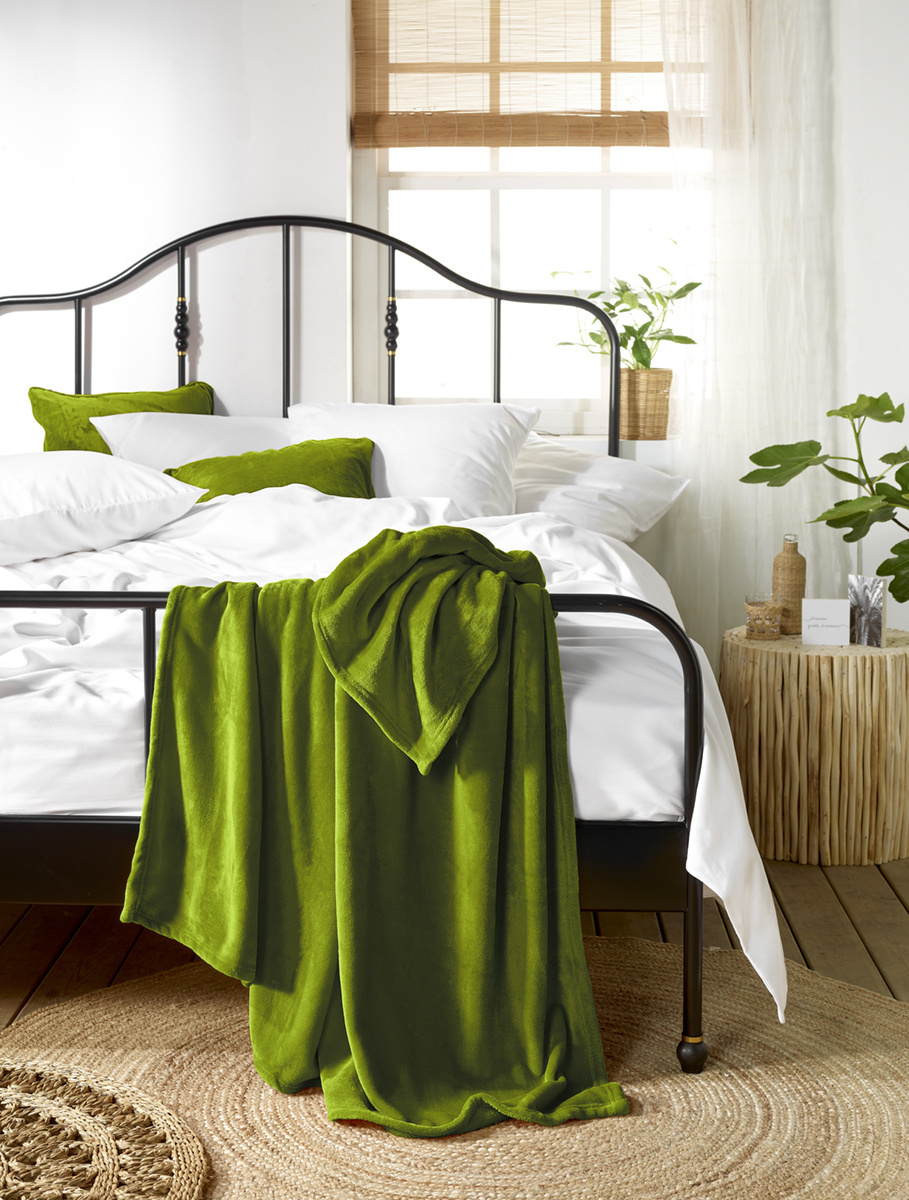 De Witte Lietaer Fleece Plaid Snuggly Cactus - 150 x 200 cm - Polyester