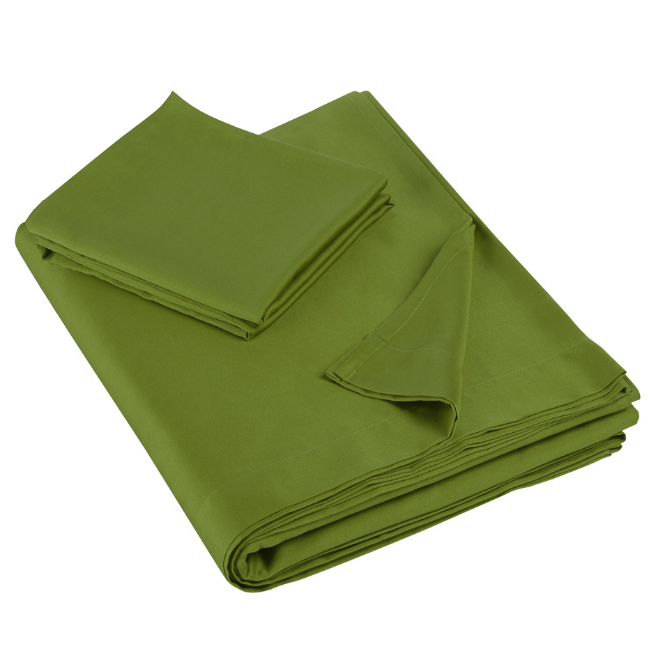 De Witte Lietaer Olivia Cactus Sheet Set - Single - 180 x 280 cm - Satin Cotton
