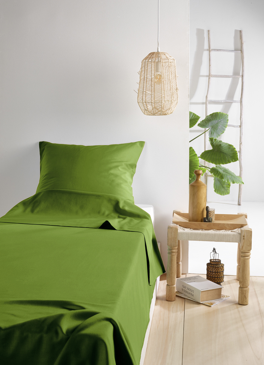 De Witte Lietaer Lakenset Olivia Cactus - Eenpersoons - 180 x 280 cm - Satijnkatoen