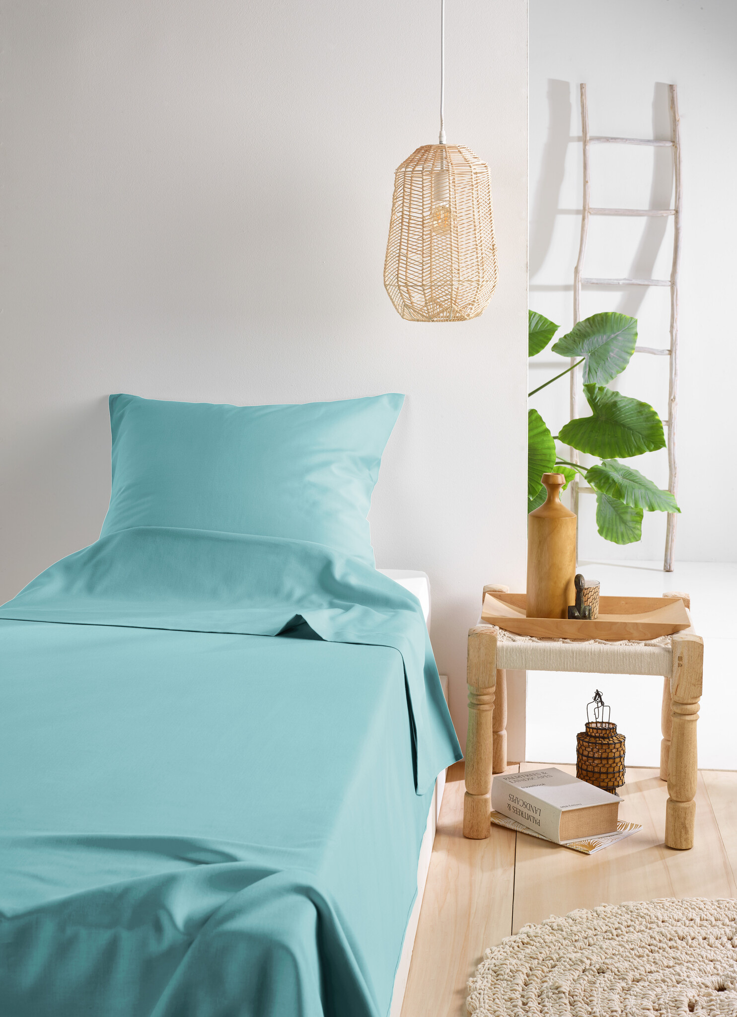 De Witte Lietaer Lakenset Olivia Sea Angel - Eenpersoons - 180 x 280 cm - Satijnkatoen