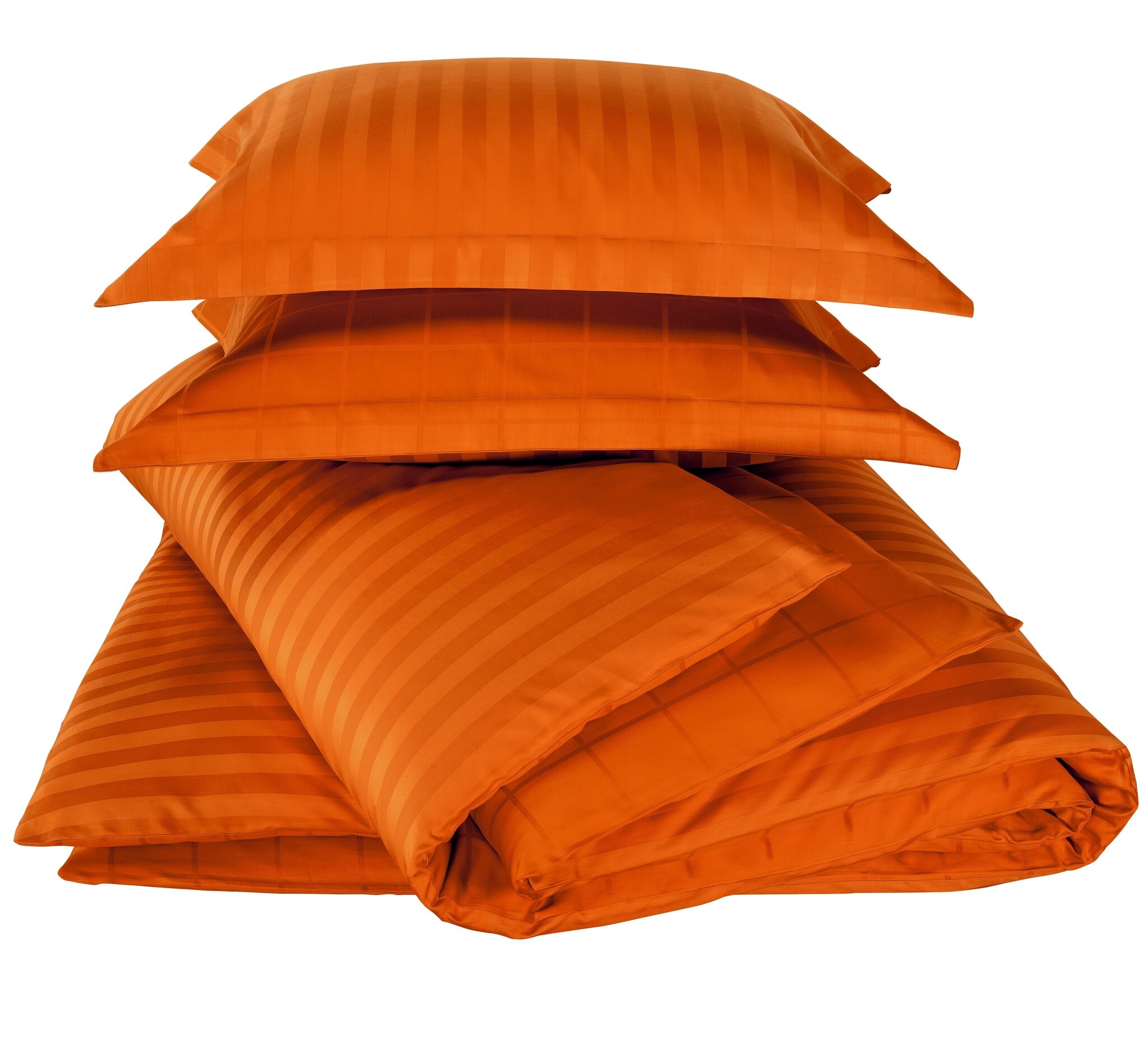 De Witte Lietaer Dekbedovertrek Zygo Gold Flame - 240 x 220 cm - Oranje - Katoen Satijn
