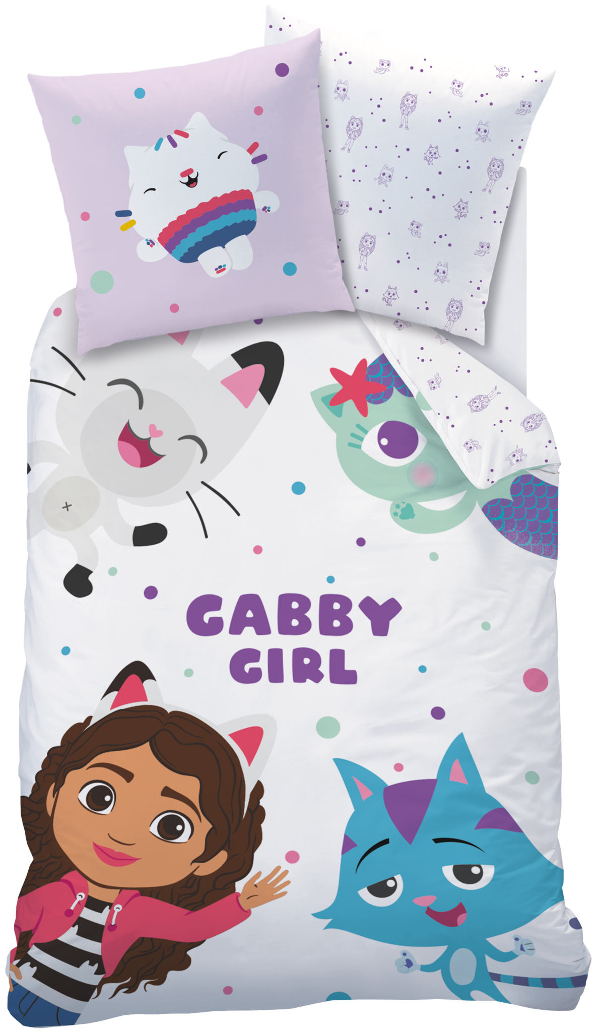 Gabby's poppenhuis Duvet Cover Funny - 140 x 200 + 63 x 63 cm - Cotton