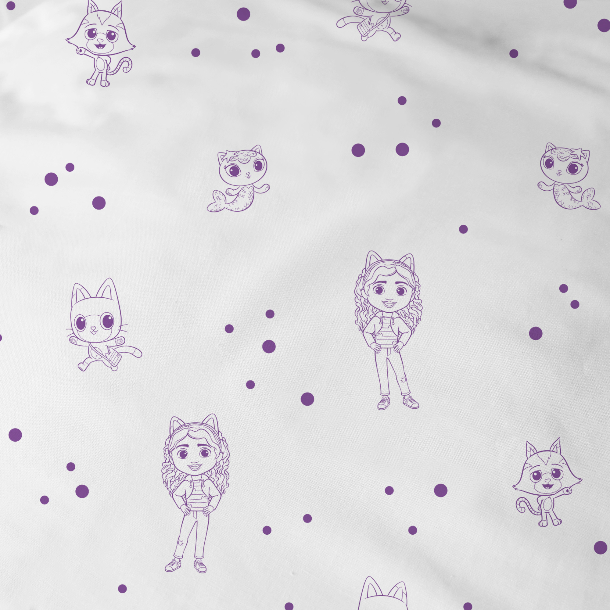 Gabby's poppenhuis Duvet Cover Funny - 140 x 200 + 63 x 63 cm - Cotton