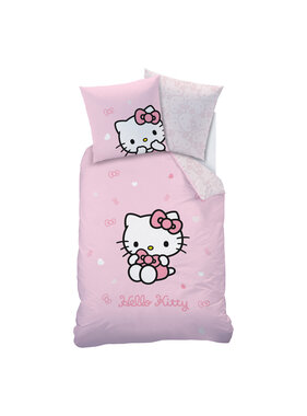 Hello Kitty Duvet cover Cute 140 x 200 + 63 x 63 cm Cotton