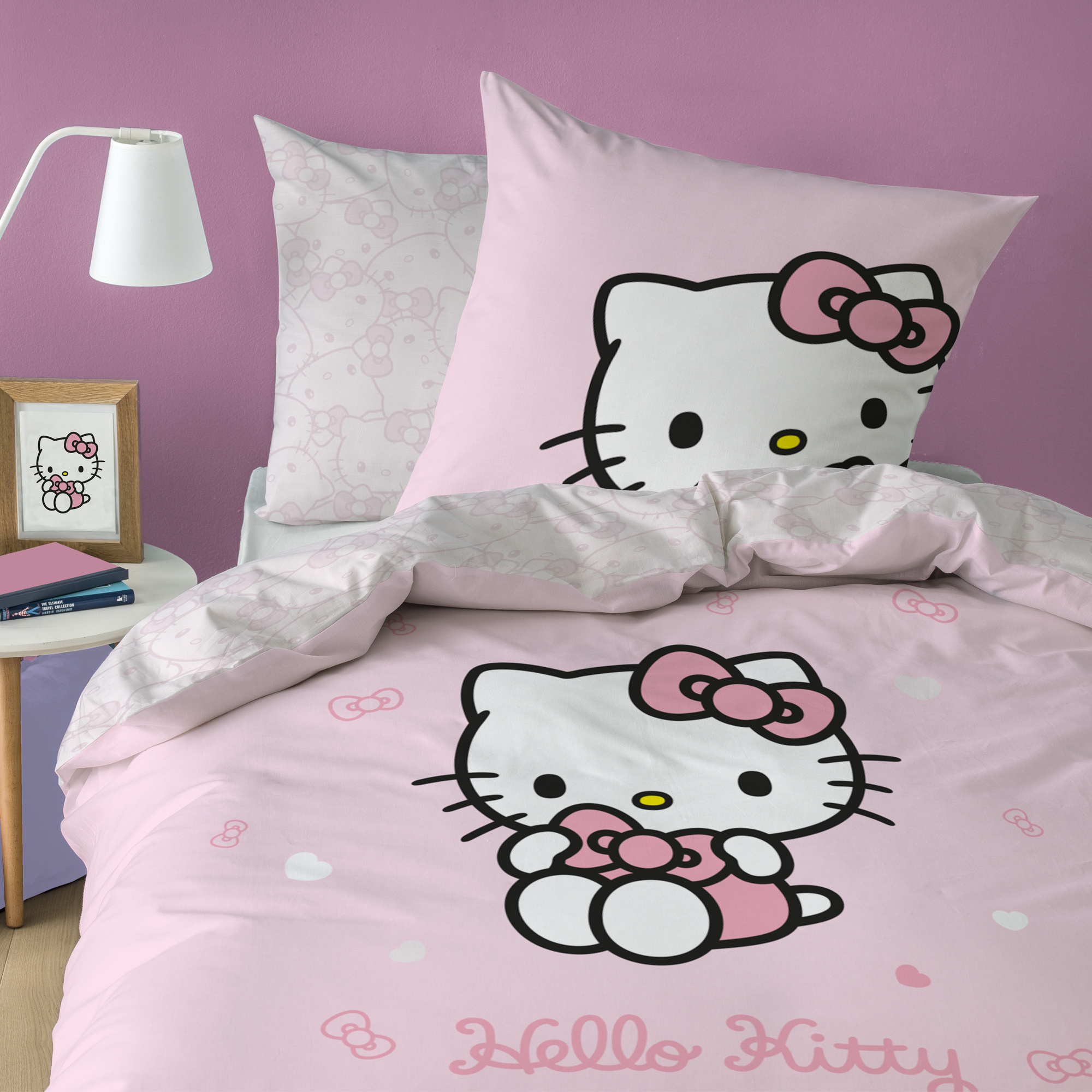 Hello Kitty Duvet cover Cute - 140 x 200 + 63 x 63 cm - Cotton
