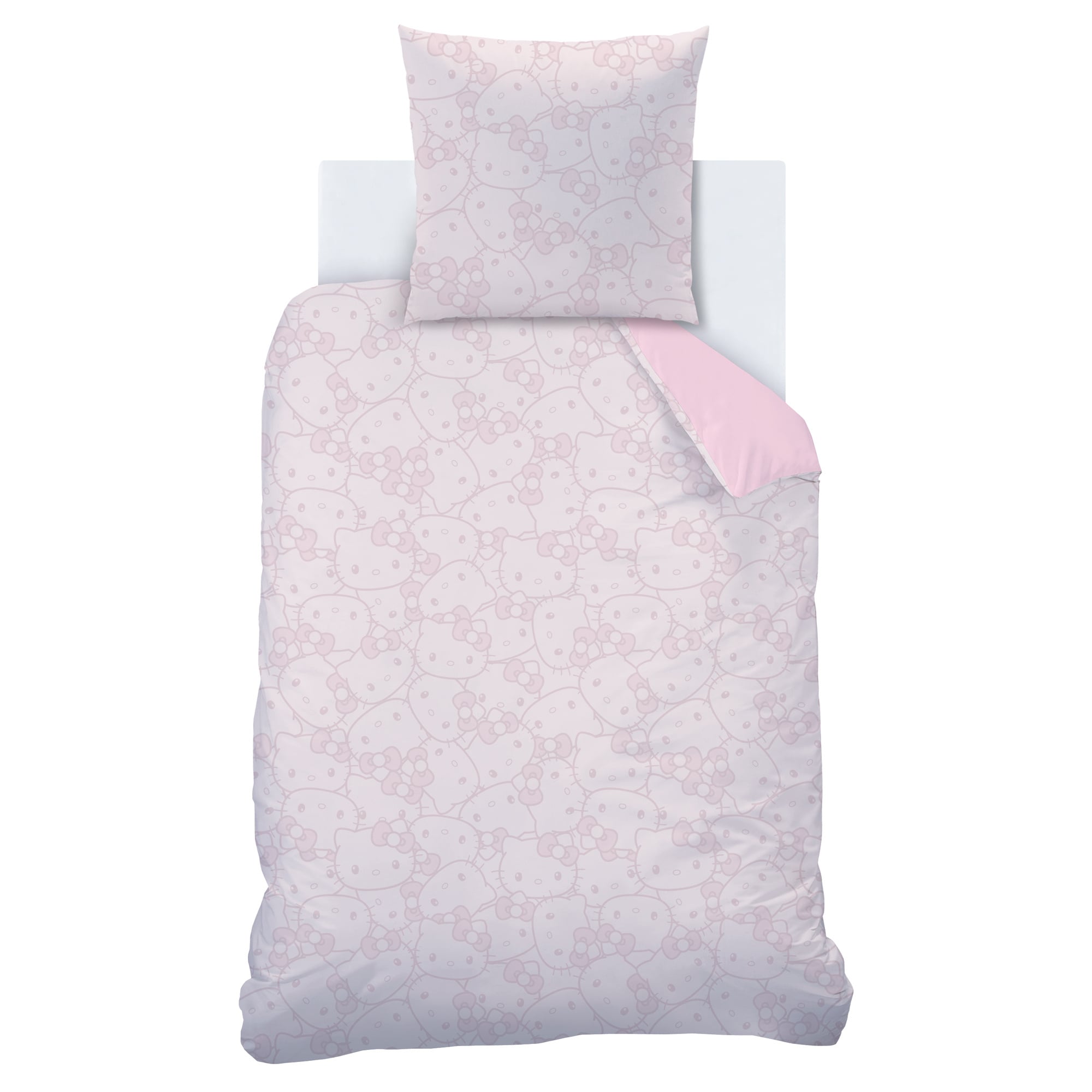 Hello Kitty Dekbedovertrek Cute - 140 x 200 + 63 x 63 cm - Katoen