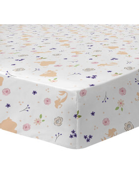 Disney Princess Hoeslaken Bal 90 x 200 cm - Katoen