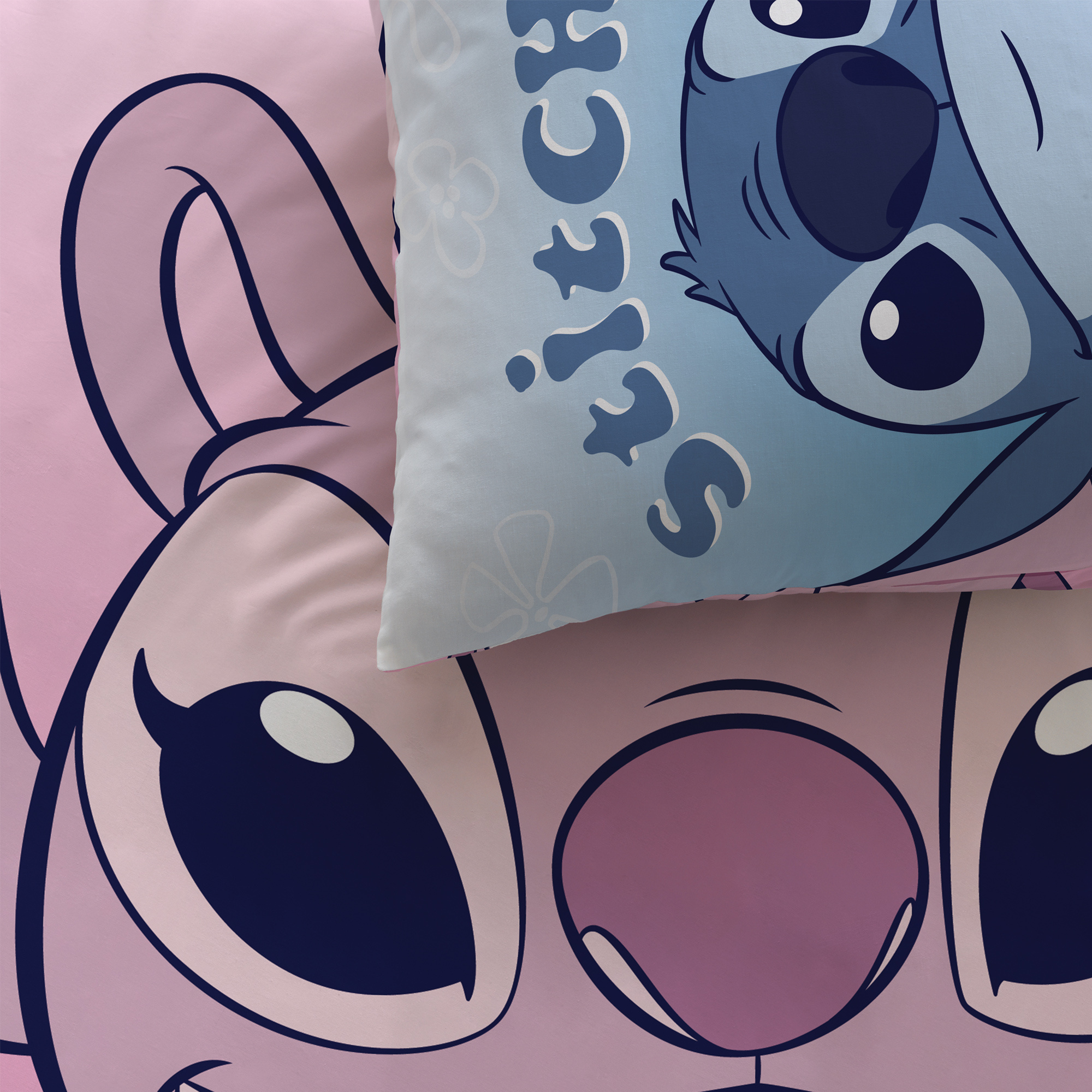 Disney Lilo & Stitch Magic Duo Duvet Cover - 140 x 200 + 63 x 63 cm - Cotton