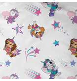 Paw Patrol Unicorn Duvet Cover - 140 x 200 + 63 x 63 cm - Cotton