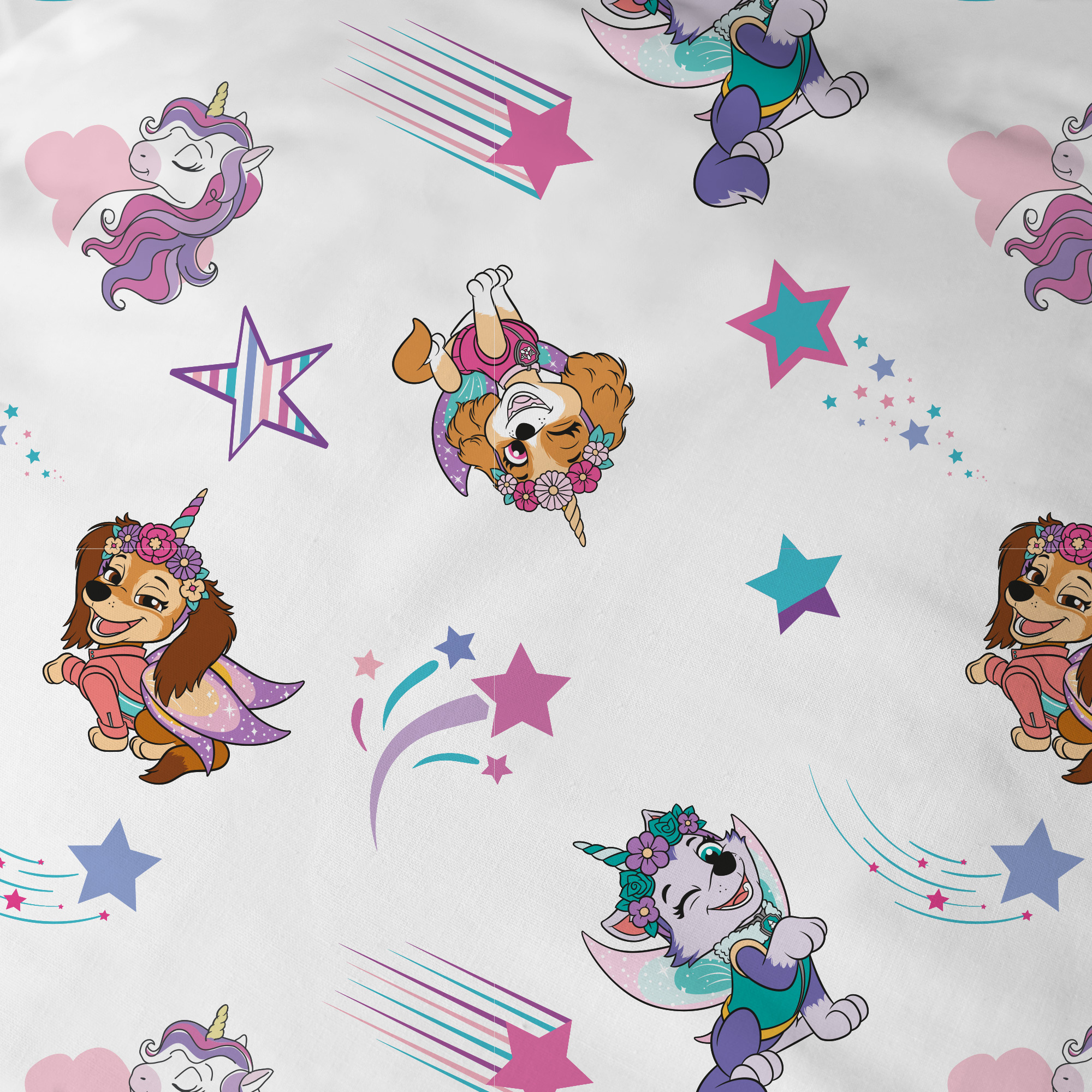 Paw Patrol Dekbedovertrek Unicorn - 140 x 200 + 63 x 63 cm - Katoen