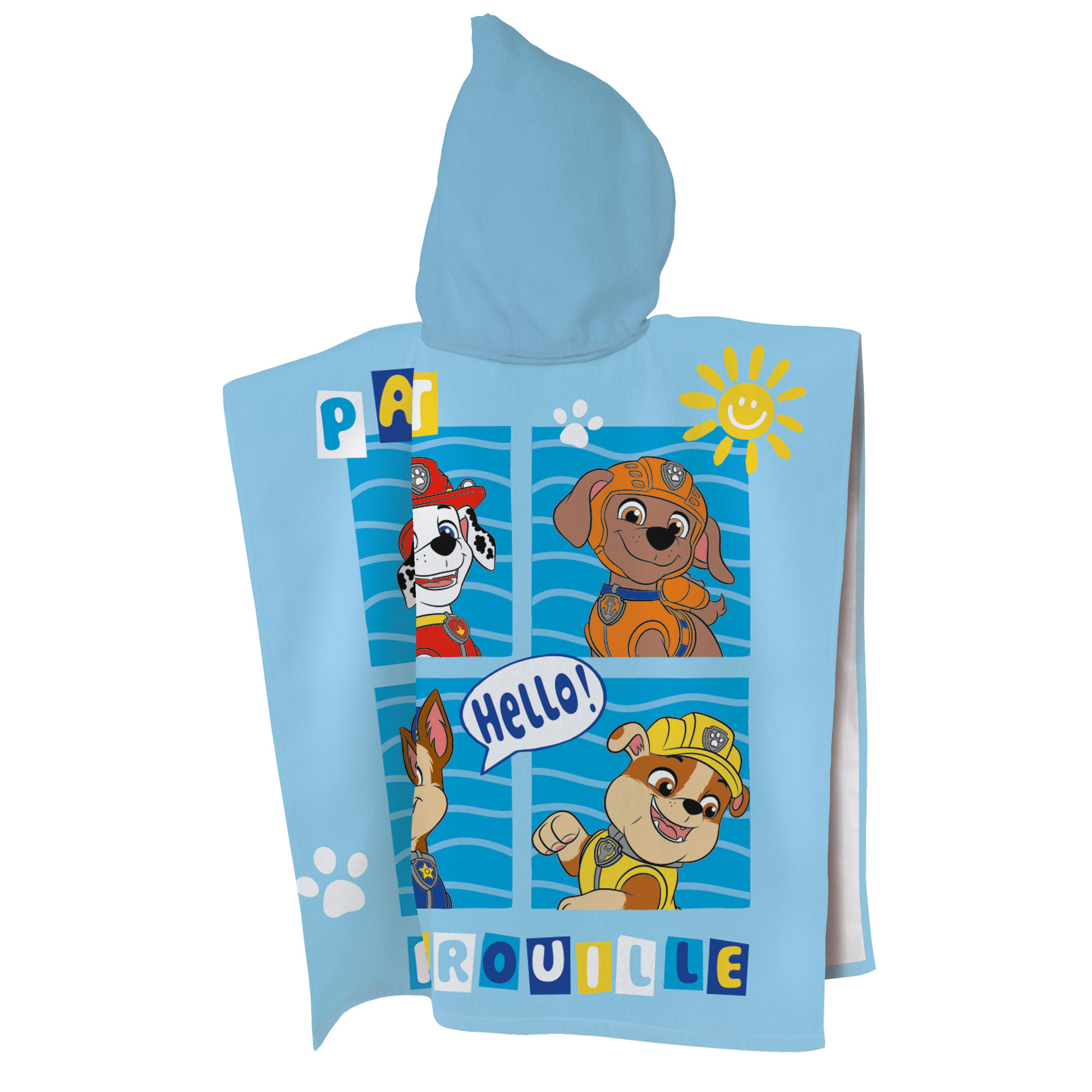Paw Patrol Poncho Enjoy - 60 x 120 cm - Katoen