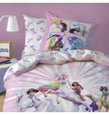Unicorn Academy Stars Duvet Cover - 140 x 200 + 63 x 63 cm - Cotton